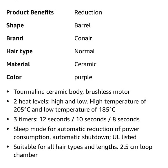 Conair Infiniti pro curler - Picture 5 of 5